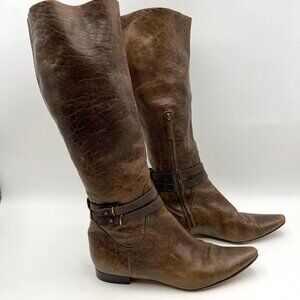 Duccio‎ Del Duca Milano Italian Leather Riding Boots Size 37/6.5